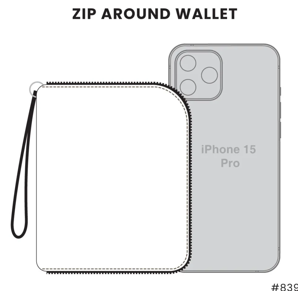 Zip Around Wallet - Bicycle
