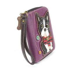 Zip Around Wallet - Boston Terrier