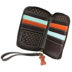 Zip Around Wallet - B&W Pawprint