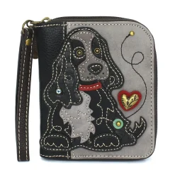 Zip Around Wallet - Cocker Black