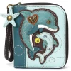 Zip Around Wallet - Dolphin