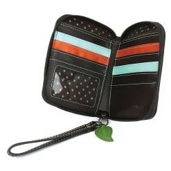Zip Around Wallet - Dragonfly (Black)