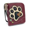 Zip Around Wallet - Ivory Pawprint