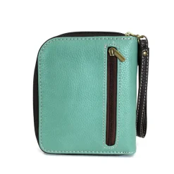 Zip Around Wallet - Owl II (Teal)