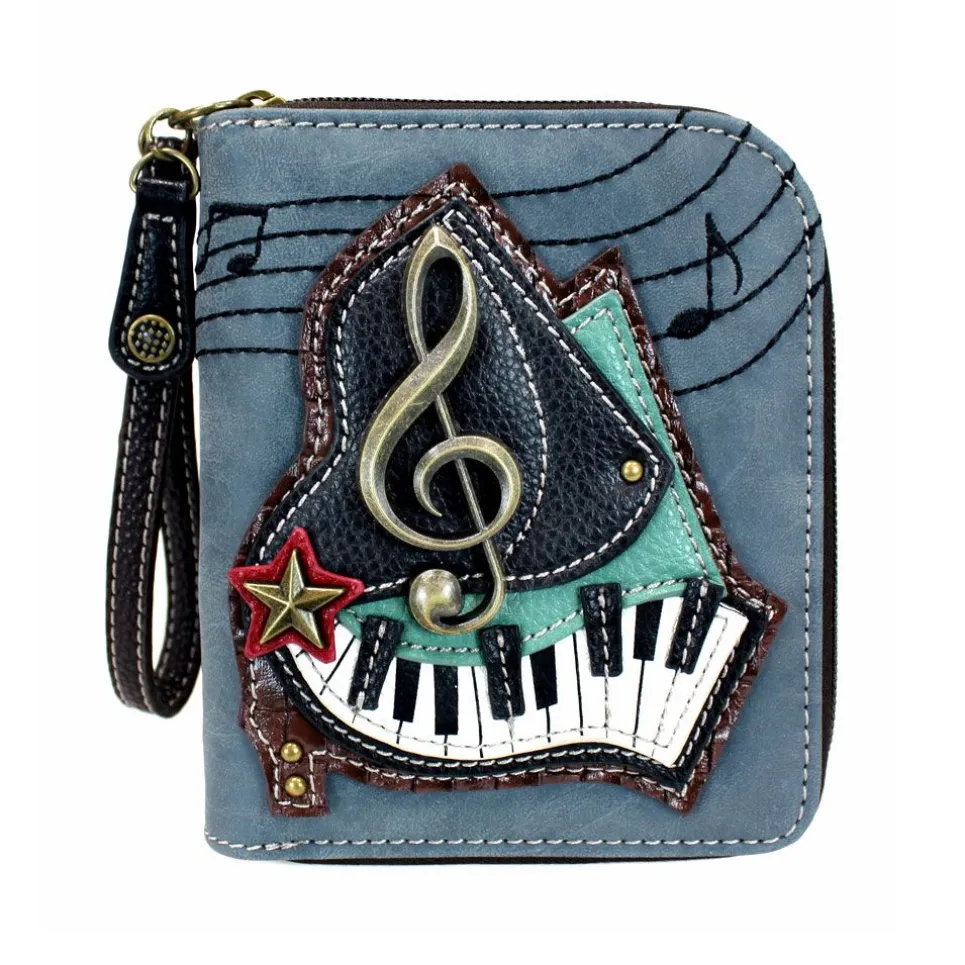 Zip Around Wallet - Piano