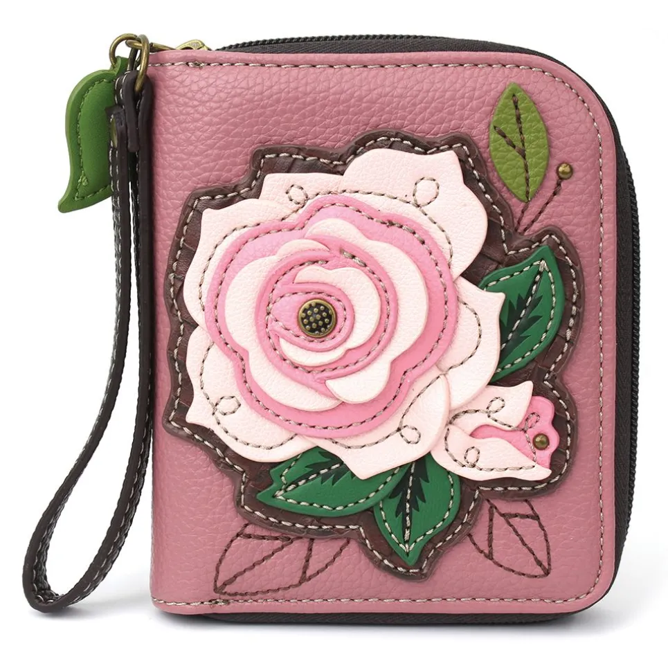 Zip Around Wallet - Rose