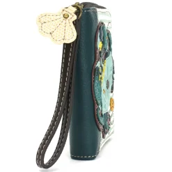 Zip Around Wallet - Teal Crab