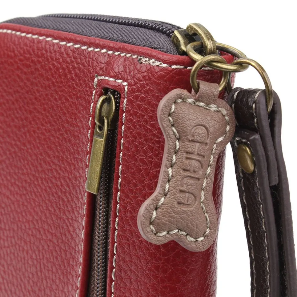 Zip Around Wallet - Teal Pawprint